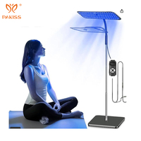 PAKISS Lampe de luminothérapie LED à lumière rouge pour la relaxation musculaire, 126 LED - pour le corps entier, le visage, le cou, le dos, les pieds