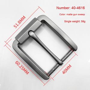 Nouvelles boucles de ceinture décontractées en alliage de zinc de style coréen pour hommes et femmes - Product Image 2