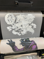 2024 nuevo modelo Hoson Board A3 30cm impresora DTF con doble cabezal Xp600 I1600 cabezal para transferencia de tela de camiseta