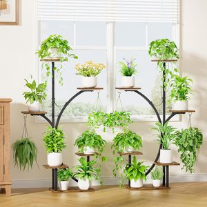 Robuster Eisen-Blumenständer, Umweltfreundlich, Modern, Mehrstöckig, Platzsparend, 3-6 Liter Kapazität für Innenbereich, Hotel, Wohnzimmer, Balkon - Product Image 3