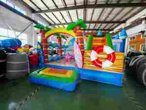 <span class=keywords><strong>Inflatable</strong></span> bãi biển Bouncer trượt đảo phong cách trẻ em vui vẻ Bền PVC Tùy chỉnh thương mại <span class=keywords><strong>Inflatable</strong></span> sân chơi ngoài trời nước vui chơi giải trí - Product Image 6