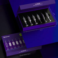 Ensemble de tournevis magnétique en acier 3D antidérapant 6 en 1 pour la réparation de téléphones portables iPhone Android