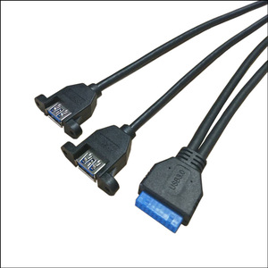 สายต่อขยาย Lung Kay Usb 3.0 รุ่น Idc20p เป็น Usb 3.0 Af พร้อมน็อต M3 และแท็บ - Product Image 3
