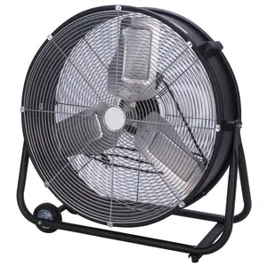 Qualità grande potente pale in metallo ad alta velocità 110v 220v mobile 24 "pollici ventilatore a tamburo per uso commerciale e industriale