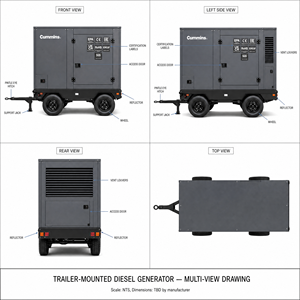 Groupe électrogène diesel conteneurisé Cummins Weichai Yuchai 700kW 800kW 900kW 1000kW, insonorisé, station d'alimentation de secours - Product Image 2