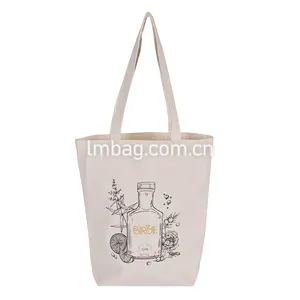 Özel baskılı eko geri dönüştürülmüş boş alışveriş çantası düz organik pamuk tuval Tote çanta Logo ile