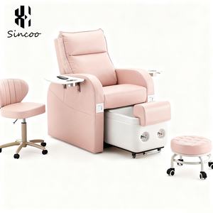 Lujo moderno salón de uñas muebles ajuste pedicura sofá silla lavabo Push-up pie baño lavabo Spa pie pedicura sillas - Product Image 1
