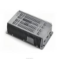 Dissipateur thermique en aluminium usiné CNC sur mesure 6061 T6, anodisé naturel, pour module d'alimentation électronique