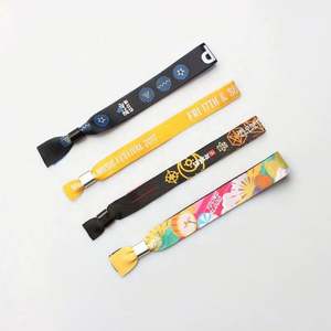 Bracelets d'amitié en tissu de luxe pour garçons et filles, bracelet personnalisé avec logo - Cadeau de mariage - Product Image 5