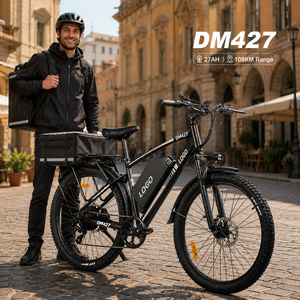 Vélo de montagne électrique de 27,5 pouces, autonomie de 108 km, batterie grande capacité, E-MTB pour livreur longue distance, logo personnalisable - Product Image 1