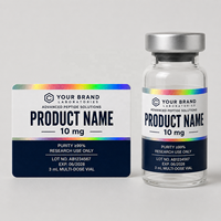 Étiquettes autocollantes personnalisées pour flacons pharmaceutiques, résistantes à la chaleur, écologiques, 3 ml, 5 ml, 10 ml, en acrylique, imperméables, avec hologramme pour laboratoires pharmaceutiques