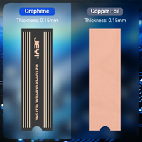 Dissipateur thermique JEYI OEM à double couche en graphène et feuille de cuivre pour SSD NVMe M.2 2280 NGFF, haute qualité, haute vitesse, en stock