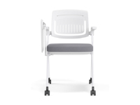 Chaise de formation pliable avec tablette d'écriture, dossier en plastique, chaise de conférence pour étudiants avec siège rembourré pour salle de classe et salle de réunion