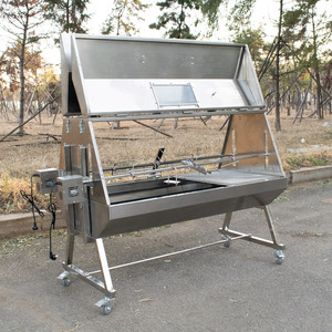 Bán buôn tùy chỉnh Heavy-Duty than thép không gỉ Rotisserie nướng đôi vị trí BBQ cắm trại Pig Lamb nhổ rang xay - Product Image 2