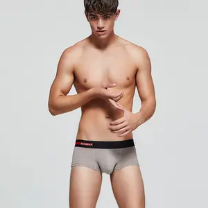 Men Sexy Mesh Sheer Loose Fit Boxer Shorts Lounge Briefs See-Through Underwear Trunks Fancy Clubwear Nightwear