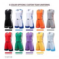 Tenue de Basketball Personnalisée en Gros par Sublimation, Maillot Respirant à Séchage Rapide en Maille, Ensemble Sportif Personnalisable avec Nom et Numéro pour Hommes, Vêtements d'Équipe