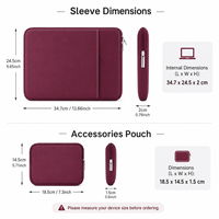 Ensemble de housses pour ordinateur portable avec logo personnalisé et pochette à accessoires, fabricant OEM pour cadeaux d'affaires, accessoires technologiques promotionnels