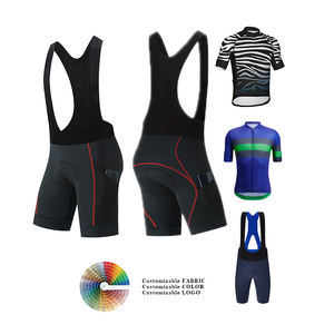 통기성 좋은 반팔 사이클링 의류 자전거 저지, 3개의 뒷주머니 포함, OEM 사이클링 저지 - Product Image 4