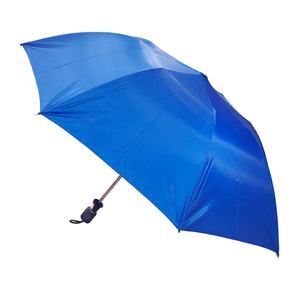 Parapluie pliable bleu, compact et léger, pour hommes et femmes, avec un cadre résistant au vent - Product Image 1