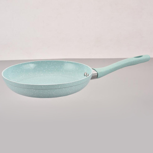Ensemble de poêles à frire en granit de 24 cm avec revêtement en marbre et couvercle en verre - Product Image 5