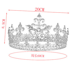 Bandeau de cheveux rétro du roi pour hommes de style euraméricain nouveau bandeau de cheveux d'anniversaire de garçon accessoires de cheveux <span class=keywords><strong>couronne</strong></span> de la cour du <span class=keywords><strong>prince</strong></span> - Product Image 6