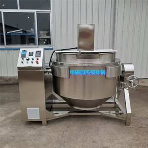 Mixer Planetary Berjaket Ganda Industrial Alibaba 304SUS 100L untuk Saus Pedas, Permen, dan Ketel Masak Nasi 750 Liter untuk Restoran - Product Image 5