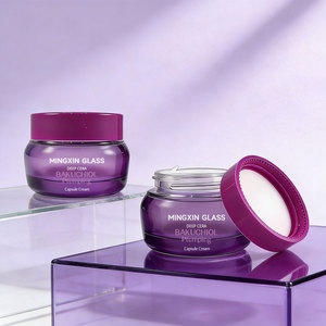 50g Produsen Grosir Kemasan Stoples Kosmetik Kustom Mewah Stoples Kaca Kosmetik Mulut Lebar Kosong dengan Tutup - Product Image 2