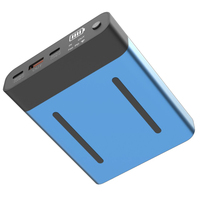 Batterie externe OEM personnalisée avec logo, 20 000 mAh, 60 W, moule privé, charge rapide pour ordinateur portable avec écran LED