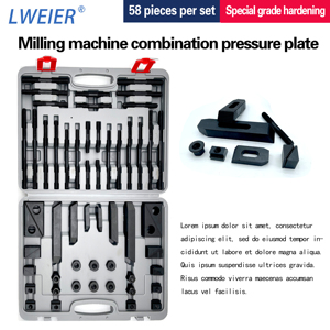ชุดอุปกรณ์เสริมเครื่องกัดซีเอ็นซี LWEIER 58 ชิ้น ชุดแผ่นคอมโพสิตแข็งสำหรับงานกัดขึ้นรูป - Product Image 5