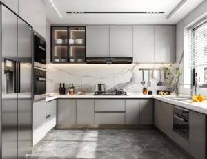Allure Custom China Design Lacquer Smart Kitchen Gabinetes Juegos completos Listo para montar Gabinetes de cocina modernos - Product Image 4