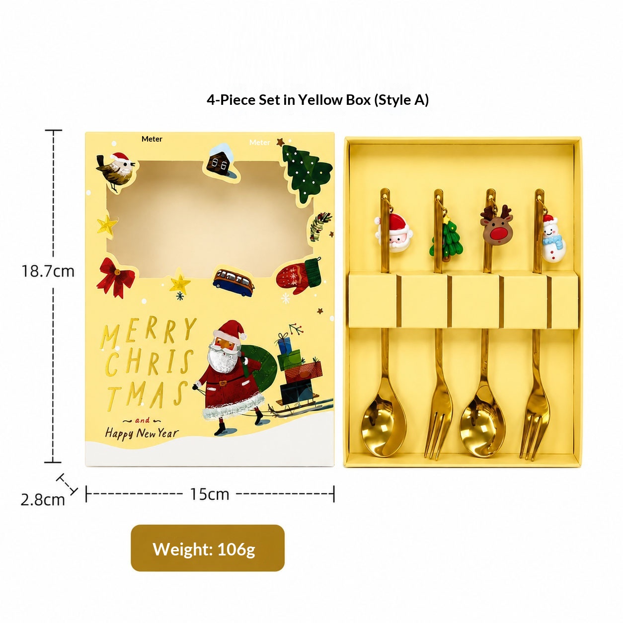 Golden box set of 4 A