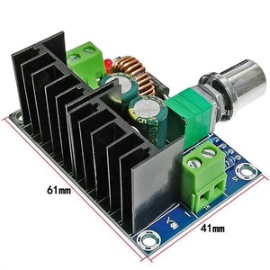Convertidor DC-DC XL4016E1, Entrada 4-40V, Salida 1.25-36V, 8A, Voltaje Ajustable con Perilla, Fuera de Placa - Product Image 2