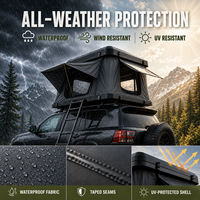 Tente de toit rigide pop-up Factory RedRock Overland pour camping en voiture