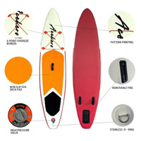 Vente en gros conception libre Planche d'été gonflable pour adolescents Point de chute Standup SUP Paddle Boarding avec accessoires complets OEM