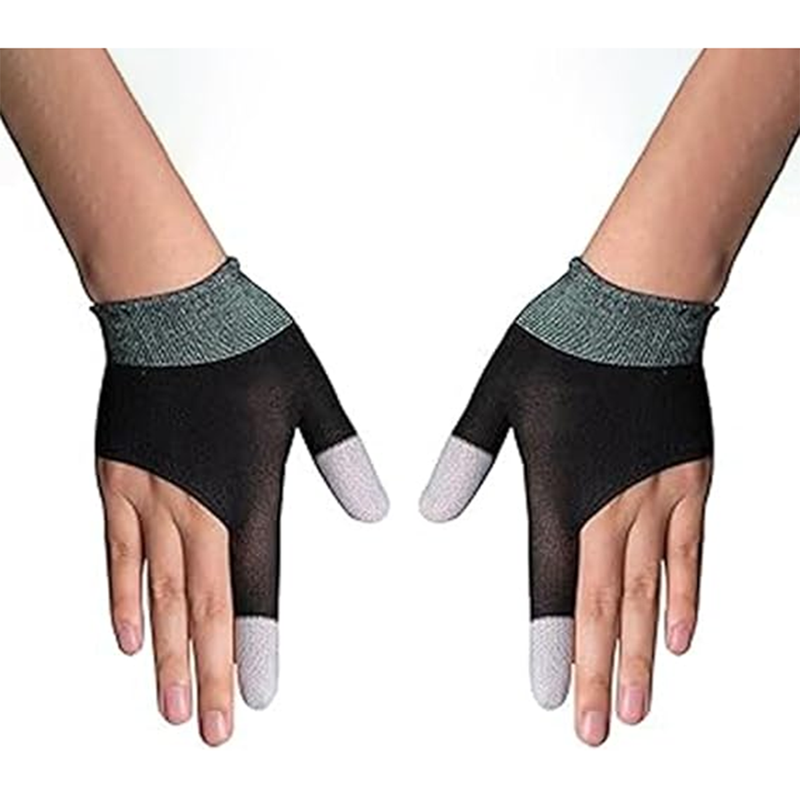 Gaming Finger Sleeves 100 Visible Silver