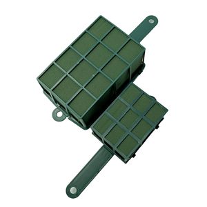 Floral Foam <b>Basket</b> With Handle Large And <b>Small</b> Size Green Plastic Mesh Flower Arrangement Desktop Decoration Craft Supply - Product Image 1