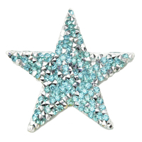 Hot-fix étincelant étoile strass Patch bricolage vêtements autocollant transfert de chaleur Applique pour vêtements sac chaussures
