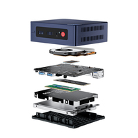 Mini PC S12 Pro N100 à faible consommation Wifi6 16g500g DDR4 avec Wins11 Ordinateur de bureau industriel avec prises US/EU/AU SSD