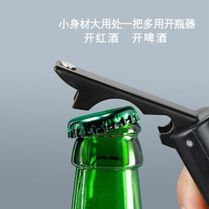Abridor de botellas de cerveza de acero inoxidable al por mayor de fábrica, abridor de botellas de vino creativo, abridor de botellas multifuncional para cocina. - Product Image 3