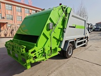 Camion à ordures compacteur arrière de 6 à 8 mètres cubes, véhicule d'élimination des déchets solides municipaux, véhicule d'assainissement