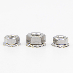 Tuercas de Seguridad Tipo K M3 M5 M6 de Acero Inoxidable/Acero al Carbono con Recubrimiento de Zinc/Níquel, Tuercas Hexagonales con Bloqueo de Dientes Externos - Product Image 5
