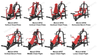Machine à tractions circulaires professionnelle pour exercices de fitness commerciaux des épaules, du dos et de la poitrine