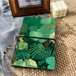 Cuaderno A6 de estilo vintage, papel grueso de 160 páginas, regalo reflexivo <span class=keywords><strong>para</strong></span> notas de reunión presupuestarias con varias hojas de plantas <span class=keywords><strong>tropicales</strong></span> - Product Image 2