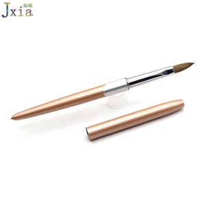 Jiexia-Nuevo pincel acrílico para <span class=keywords><strong>uñas</strong></span>, mango de Metal, oro rosa, <span class=keywords><strong>2021</strong></span> Kolinsky, 100% - Product Image 3