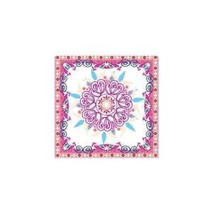 DAMAI - Platos, Vasos y Servilletas Desechables con Diseño Especial de Mandala en Rosa Claro para Fiestas de Cumpleaños - Product Image 6