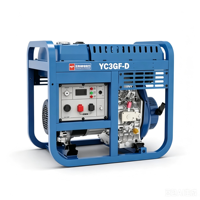 Groupe électrogène diesel Yuchai Power 3 kW, générateur portable de type ouvert refroidi par air 2,8 kW