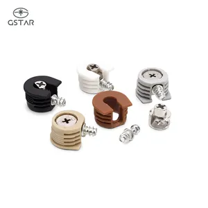 Support d'étagère à <span class=keywords><strong>vis</strong></span>, 10 pièces, connecteur à <span class=keywords><strong>vis</strong></span> de serrure <span class=keywords><strong>Invisible</strong></span> décorative, <span class=keywords><strong>pour</strong></span> armoire de meubles - Product Image 2