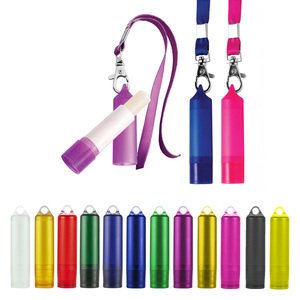 Custom Logo Your Brand Honey Vegan Holder Beeswax Spf Lip Balm Keychain Private Label With Lanyard - Product Image 2