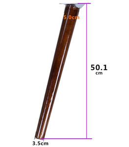 Patas de Muebles de Madera de Caucho Sólido Cónico Hechas en Vietnam - Product Image 2
