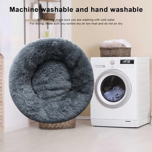 Wholesale Manufacturer Soft Luxury Plush Pet Cushion Round Cat <b>Dog</b> <b>Bed</b> Pet Furniture - Product Image 5